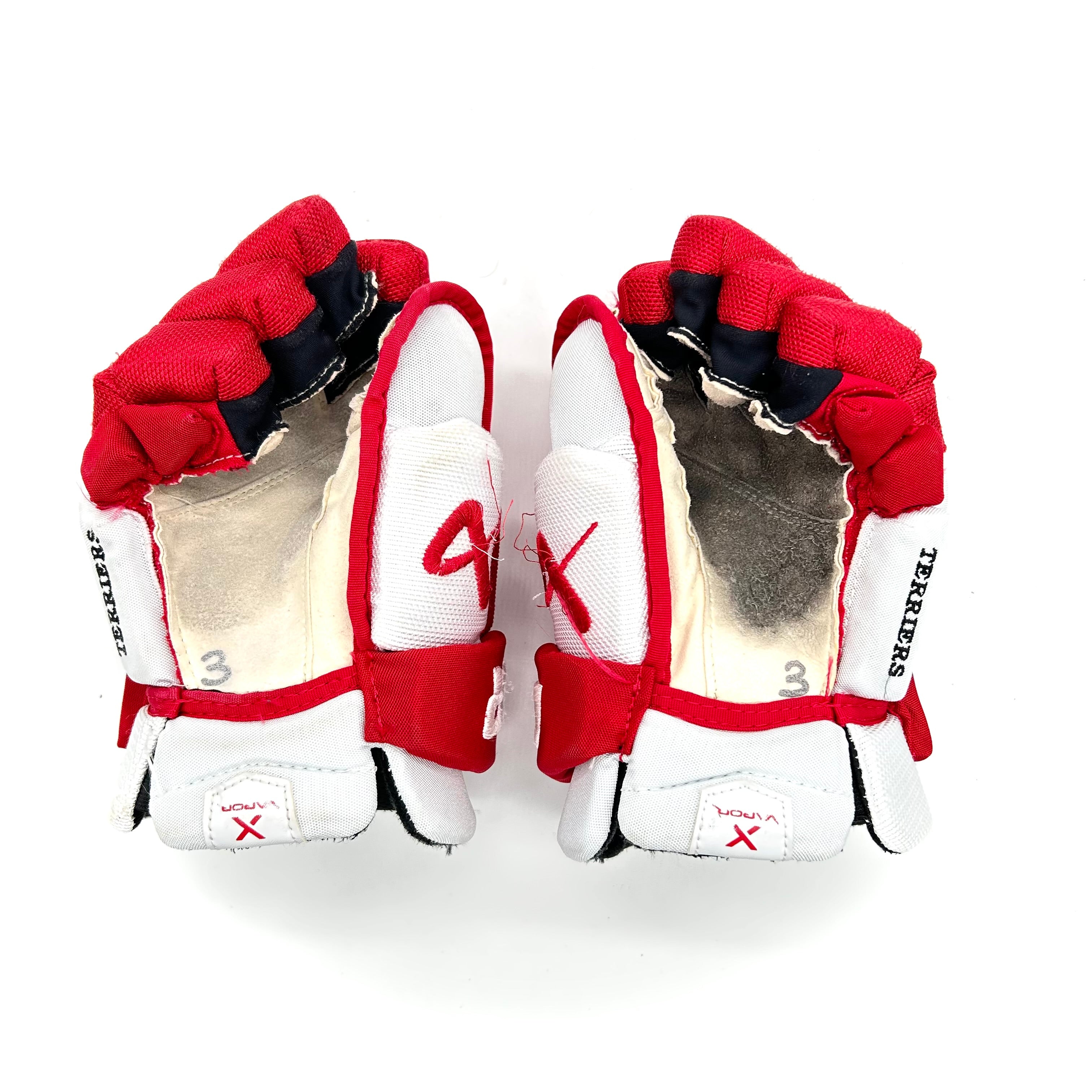 Bauer Vapor Hyperlite - Gants Pro Stock d'occasion (blanc/rouge)
